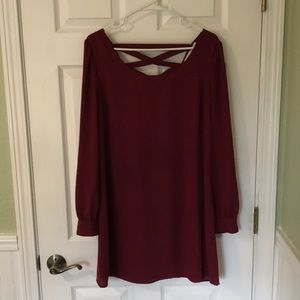 Blu Pepper Boutique Flowy Long Sleeve Dress